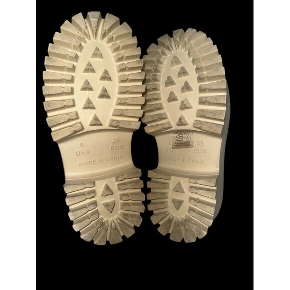 Jeffrey Campbell Biggie_2 Clog Womens 8 Off-White Lug Sole Platform Slip-On Shoe - Picture 8 of 9